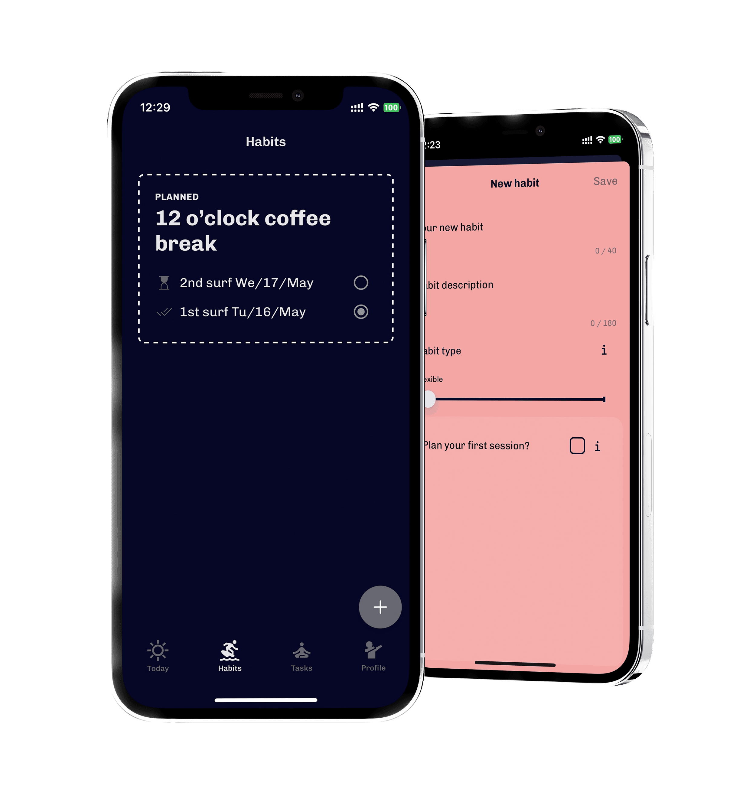 Habits screen
